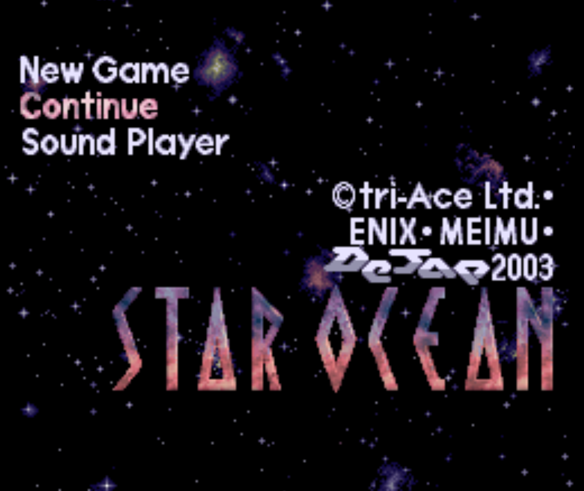 Star Ocean Title Screen